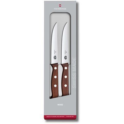 Набір ножів Victorinox Wood Steak Set 2 шт. 5.1230.12G 5.1230.12G фото