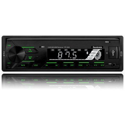 Автомагнітола FANTOM FP-024 Black/Green 60143 фото