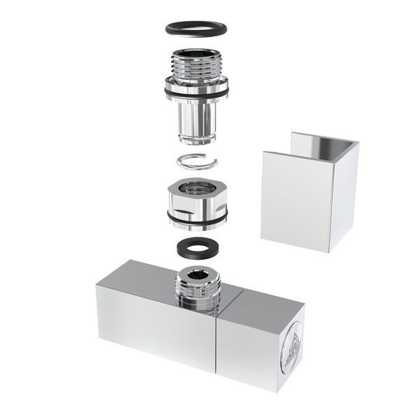 Кран кутовий Laris 1/2" - 1/2" Кватро 2шт. (LX-855) 71401053 71401053 фото