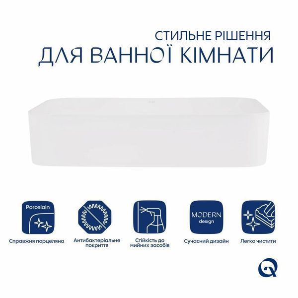 Раковина-чаша Qtap Tern 610x350x135 White QT17118140W SD00052922 фото
