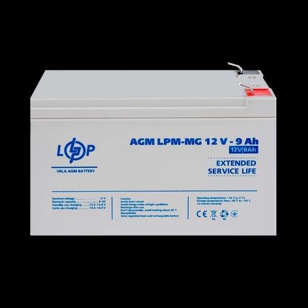 Акумулятор мультигелевий LPM-MG 12V - 9 Ah 6555(log) фото