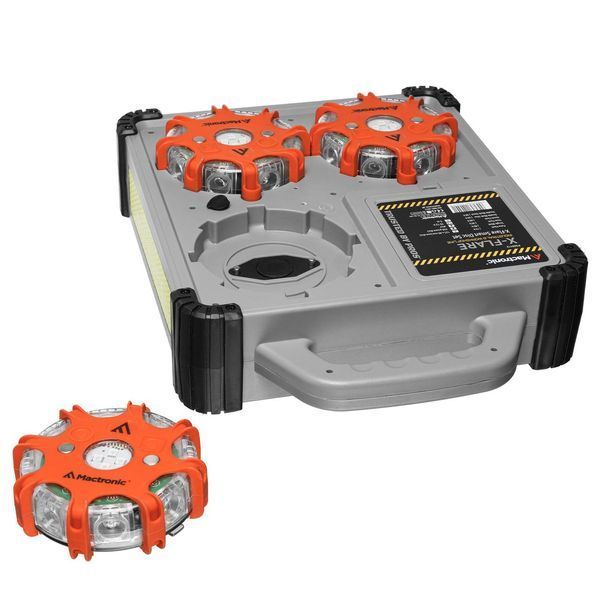 Комплект ліхтарів професійних Mactronic X-Flare (30 Lm) Red/Blue/Amber Recharg 12v/220V Magnetic (PSD0112) DAS302492 фото