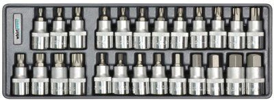 Набір головок зі вставкою Hex, Torx, Spline 1/2" Whirlpower AN-SK53 AN-SK53 фото