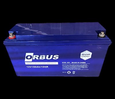 Акумуляторна батарея ORBUS CG12150 GEL 12 V 150 Ah (485 x 172 x 240) Black 47kg Q1/34 U_28637 фото