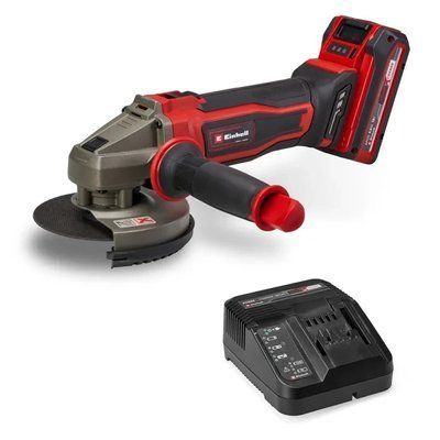 Кутова акумуляторна шліфмашина Einhell TE-AG 18/125-2 Li (1 x 4 0 А&middot;год) (4431190) 4431190 фото