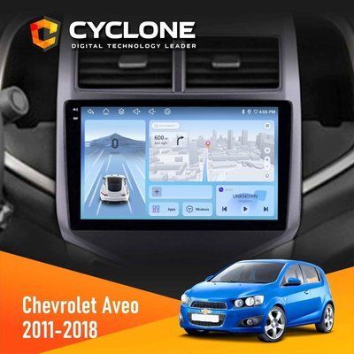 Штатна магнітола Chevrolet Aveo 2011-2018 Cyclone C9-012 4x64 DSP 4G НФ-00007823 фото