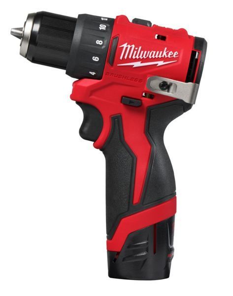 Дриль-шуруповерт акумуляторний безщітковий MILWAUKEE M12 BLDDRC-202C, 40Нм (зарядний пристрій С12, 2 акумулятори М12 В2 2Аг, клі 4933499686 фото