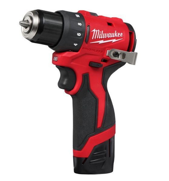 Дриль-шуруповерт акумуляторний безщітковий MILWAUKEE M12 BLDDRC-202C, 40Нм (зарядний пристрій С12, 2 акумулятори М12 В2 2Аг, клі 4933499686 фото