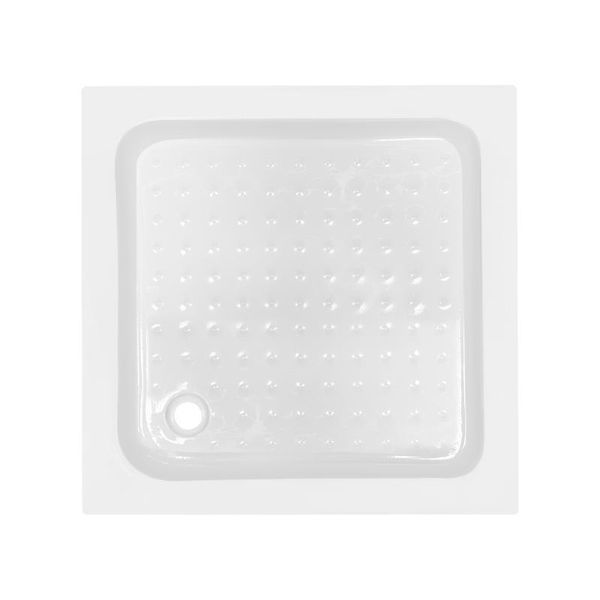 Душова кабіна Lidz Wawel SC80x80.SAT.LOW.GR, скло тон. 4 мм + Lidz Душовий піддон KAPIELKA ST80x80х14 SD00051444 фото