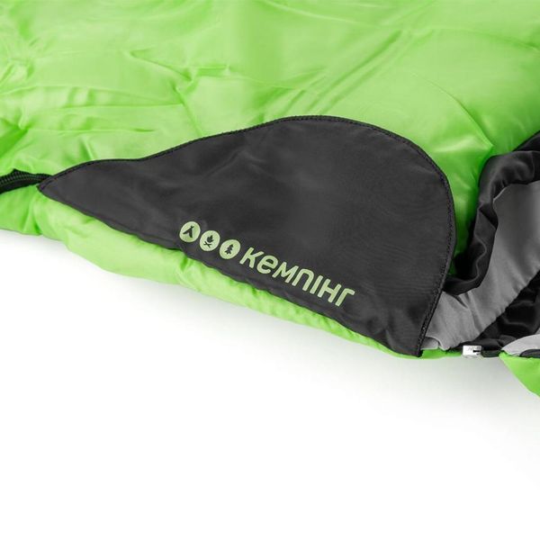 Спальный мешок Кемпинг PEAK 200R с капюшоном GREEN (4823082715008) 4823082715008 фото