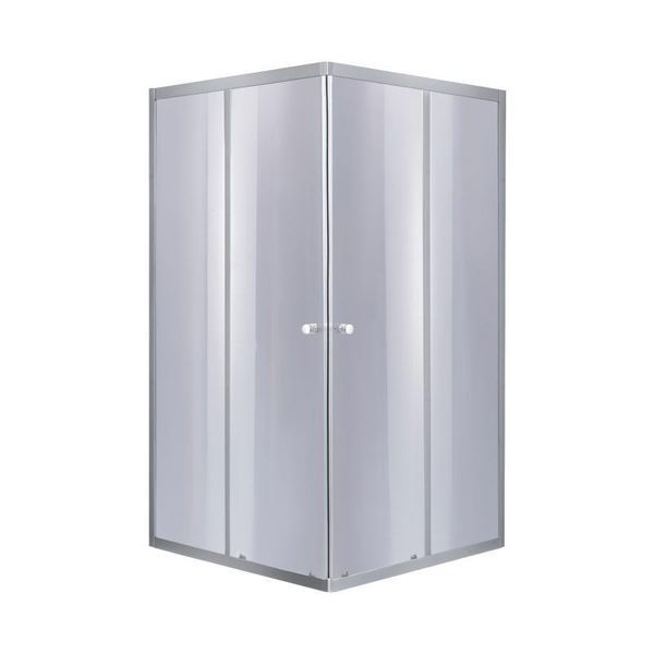 Душова кабіна Lidz Wawel SC80x80.SAT.LOW.GR, скло тон. 4 мм + Lidz Душовий піддон KAPIELKA ST80x80х14 SD00051444 фото