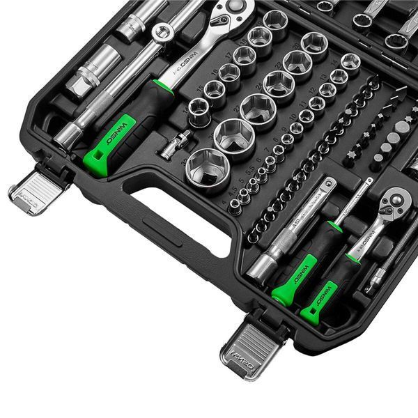 Професійний набір інструментів в кейсі Winso Pro 1/2", 1/4" 72 T, CR-V, 82од. 924082 924082(L) фото