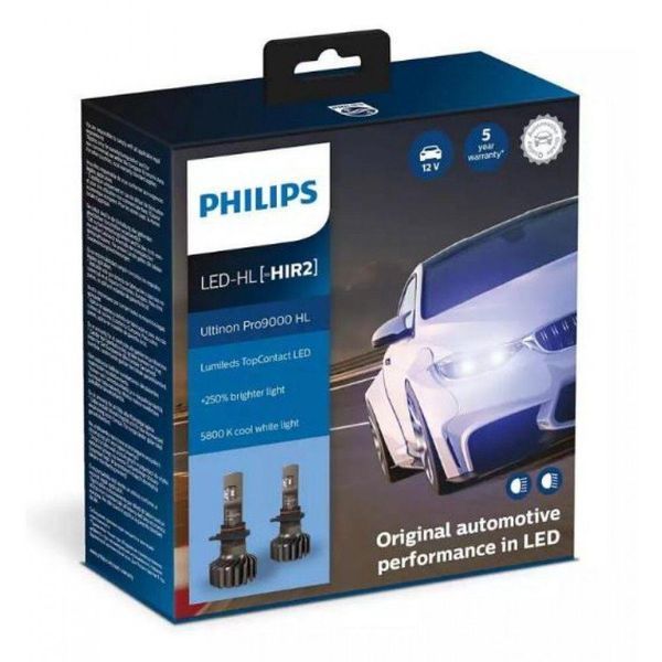 Лампи світлодіодні PHILIPS HIR2 11012U90CWX2 LED Ultinon Pro9000 +250% 34195-car фото