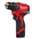 Дриль-шуруповерт акумуляторний безщітковий MILWAUKEE M12 BLDDRC-202C, 40Нм (зарядний пристрій С12, 2 акумулятори М12 В2 2Аг, клі 4933499686 фото 3