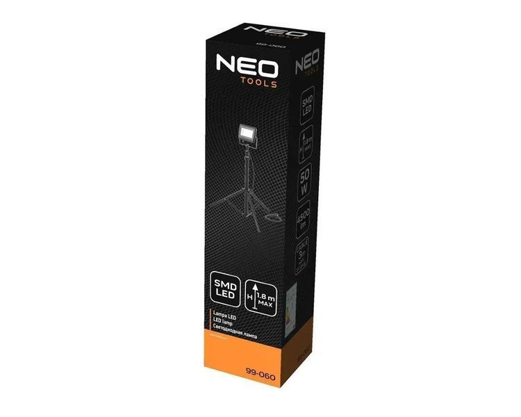 Прожектор на стійці 4500 лм NEO TOOLS 99-060 50 Вт 1.8 м кабель 3 м 99-060 фото