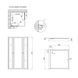 Душова кабіна Lidz Wawel SC80x80.SAT.LOW.GR, скло тон. 4 мм + Lidz Душовий піддон KAPIELKA ST80x80х14 SD00051444 фото 2