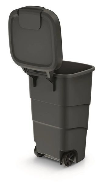Бак для сміття Prosperplast Wheeler 110 л, антрацит 5905197463292 фото