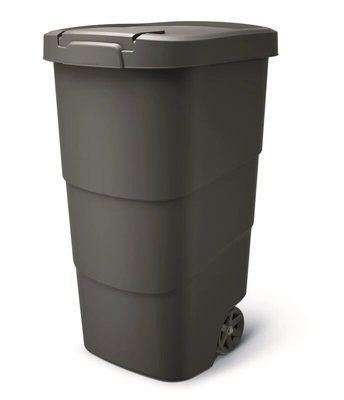 Бак для сміття Prosperplast Wheeler 110 л, антрацит 5905197463292 фото