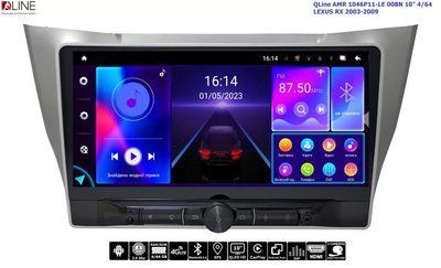 Штатна магнітола QLine 1046P11-LE-008N 4/64 Lexus RX300, 350, 330, 400h 03-09 34729-car фото