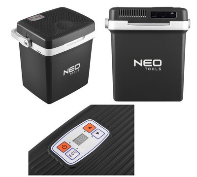 Холодильник мобільний Neo Tools, 2в1, 230/12В, 26л, підігрів 55Вт, охолодження 60Вт, електронна панель, 63-152 фото