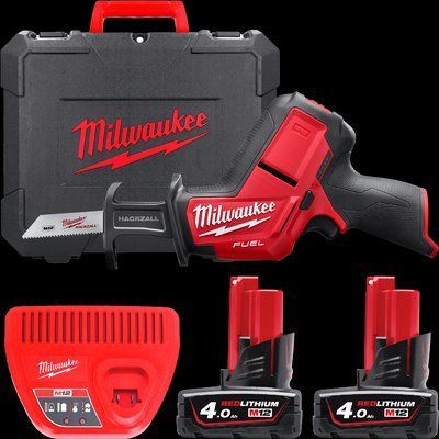 Пила шабельна акумуляторна MILWAUKEE M12CHZ-402C M12 (зарядний пристрій , 2 акумулятори, кейс) 4933500571 фото