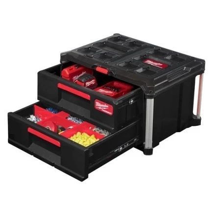 Ящик для інструменту з 2 висувними відсіками MILWAUKEE PACKOUT DRAWER BOX 4932472129 4932472129 фото