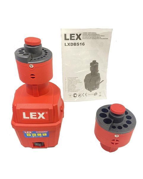 Машина для заточування сверддел LEX LXDBS16, 2 адаптери LXDBS16 фото