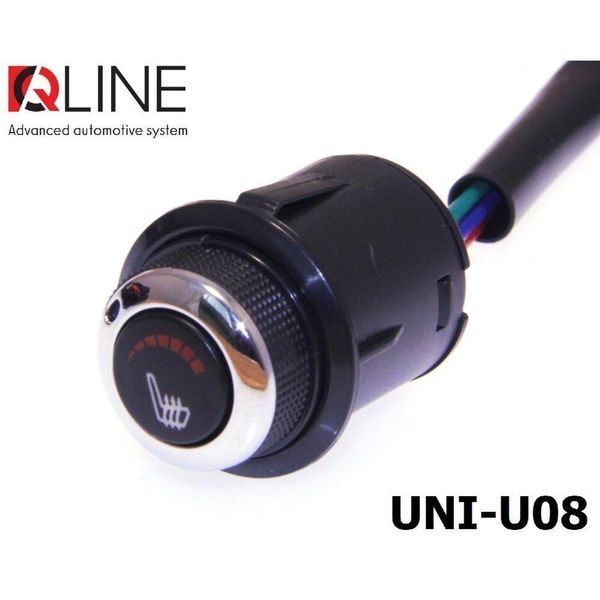 Підігрів сидінь QLine Fiber UNI-U08 (1 сидіння) 31411-car фото