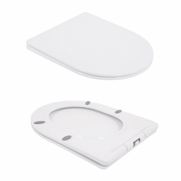 Унітаз підлоговий Qtap Swan Ultra Quiet з сидінням Soft-close 640x360x835 мм QT16222182TW White SD00053263 фото