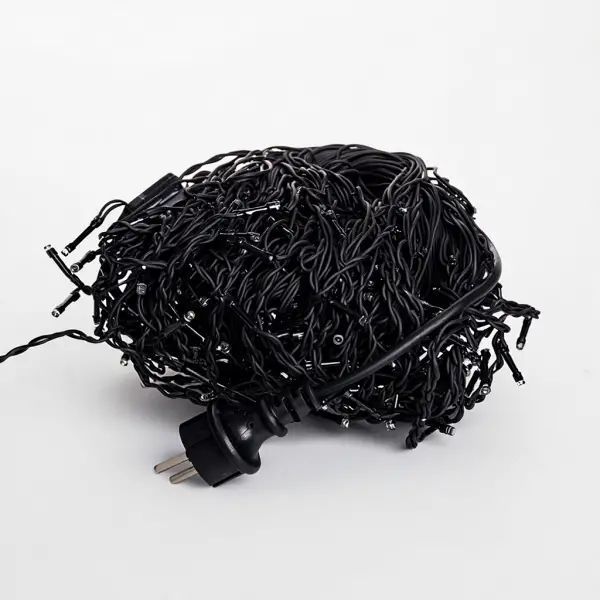 Вулична гірлянда Бахрома 25 м 405 LED чорний провід Мультиколор 25MBML Garlando 25MBML 25MBML фото
