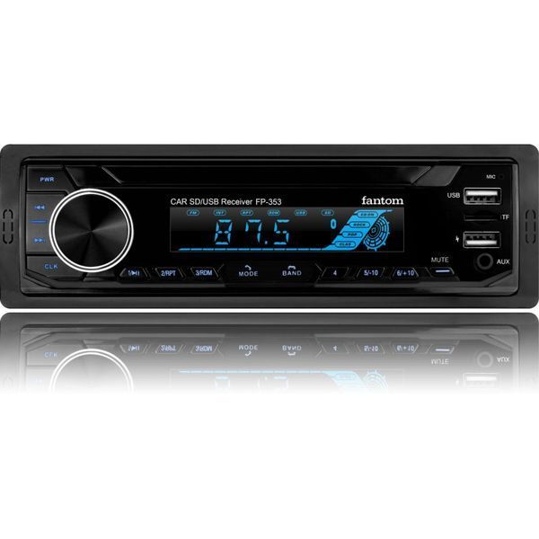 Автомагнітола FANTOM FP-353 Black/Multicolor 58601 фото