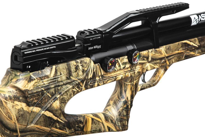 Пневматична Редукторна PCP гвинтівка Aselkon MX10-S Camo Max 5 кал. 4.5 1003771 фото