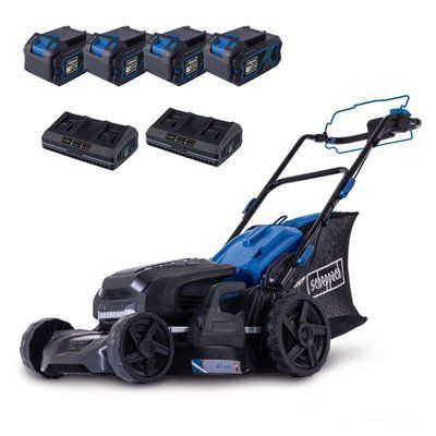 Газонокосарка акумуляторна Scheppach MP470-X SET XL2x2 5911417400 5911417400 фото