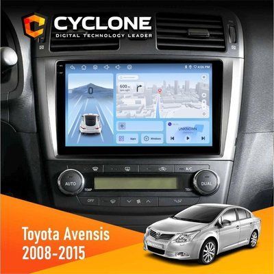 Штатна магнітола Toyota Avensis 2008-2015 Cyclone C9-012 4x64 DSP 4G НФ-00008045 фото