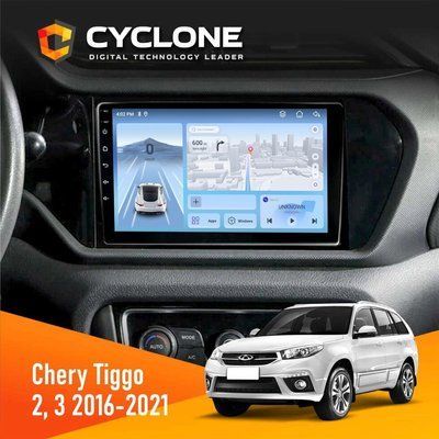 Штатна магнітола Chery Tiggo 2, 3 2016-2021 Cyclone C9-012 4x64 DSP 4G НФ-00008585 фото