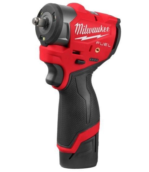 Гайковерт акумуляторний 3/8'' MILWAUKEE з кільцем M12 FSCIWF38-252X, 305Нм (зарядний пристрій, 2 акум. Х 2,5Аг, HD кейс) 4933498970 фото