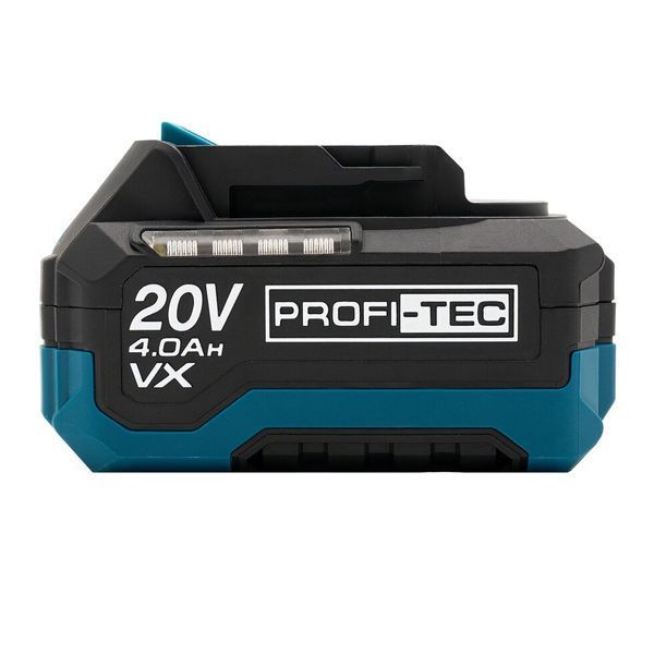 Акумуляторна батарея PROFI-TEC PT2040VX (20 В / 4.0 Аг, високострумова, з індикатором) 007869P фото