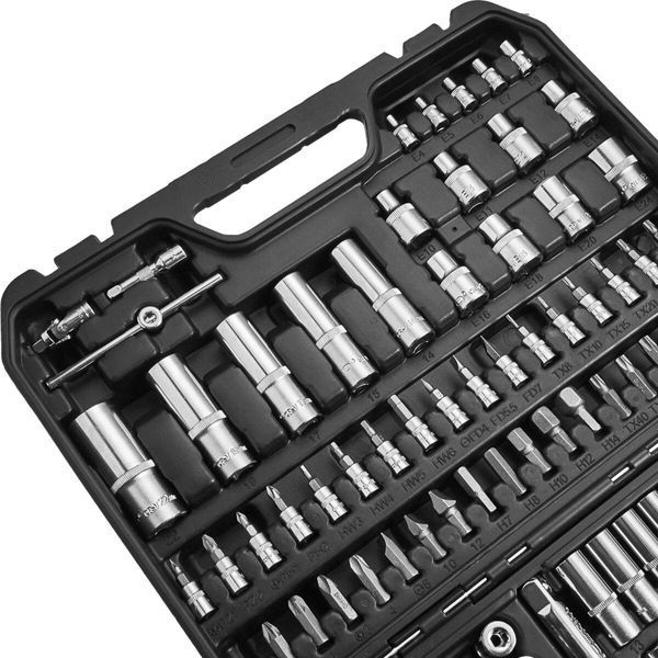 Професійний набір інструментів в кейсі Winso Pro 1/2", 1/4" 72T, CR-V, 110од. 924110 924110(L) фото