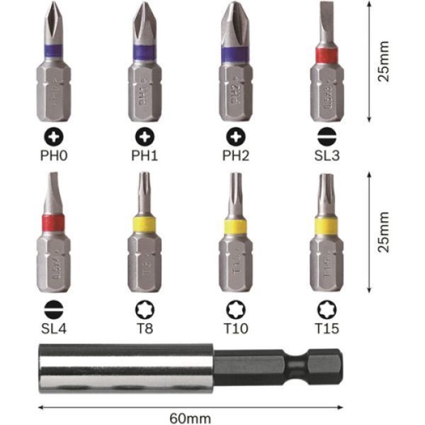 Акумуляторна викрутка (шуруповерт) Bosch GO 3 (8-pcs bit set, bit holder, USB-C cable, Mini Case, in Carton) 06019H2201 06019H2201 фото