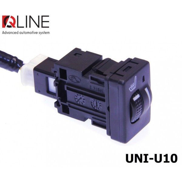 Підігрів сидінь QLine Fiber UNI-U10 (1 сидіння) 31413-car фото