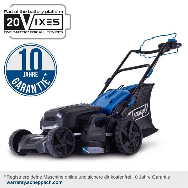 Газонокосарка акумуляторна Scheppach MP470-X SET XL2x2 5911417400 5911417400 фото