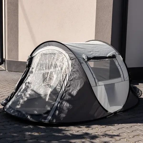 Намет Pop-Up двомісний 245*145*100 см з автоматичним каркасом сірий LUGI LU-030BE LU-030BE фото
