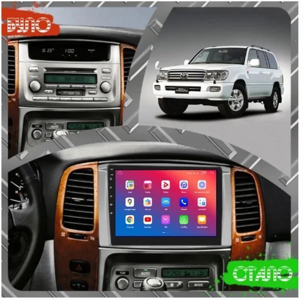 Штатний головний пристрій EasyGo TOY909-F50 9 Toyota Land Cruiser (100) 2003-2008 (EG TOY909-F50 9 inch) EG TOY909-F50 9 inch фото