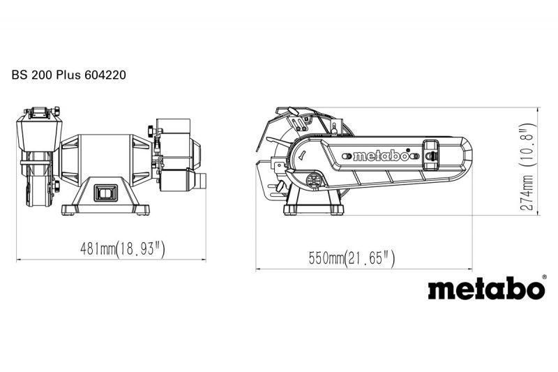 Комбіноване точило Metabo BS 200 Plus 604220000 604220000 фото