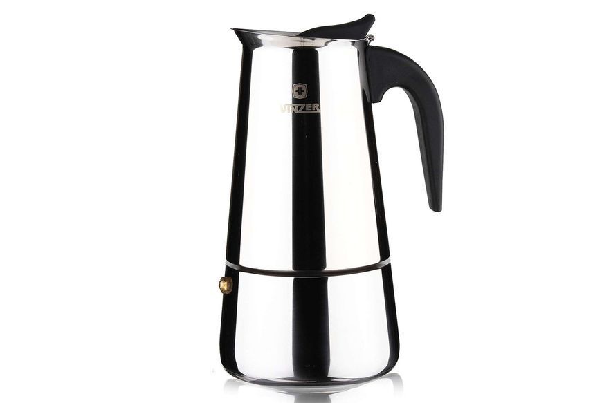 Кавоварка гейзерна VINZER Moka Inox Induction 4 чашки по 55 мл (89391) 50391 фото