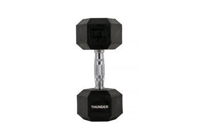 Гантель шестигранна 12,5 кг THUNDER HEXAGONAL-DUMBBELLS-12,5K HEXAGONAL-DUMBBELLS-12,5K фото