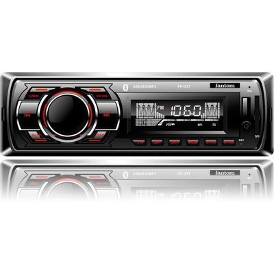 Автомагнітола FANTOM FP-317 Black/Red 56903 фото