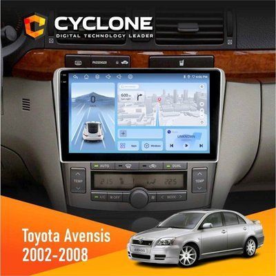 Штатна магнітола Toyota Avensis 2002-2008 Cyclone C9-012 4x64 DSP 4G НФ-00008044 фото