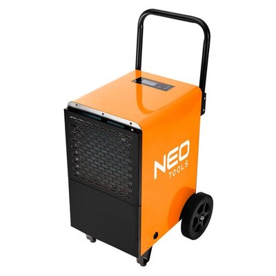 Осушувач повітря промисловий Neo Tools, 750Вт, 180м2, 300 м3/год, 50л/добу, безперервний злив, LCD дисплей, 90-160 фото