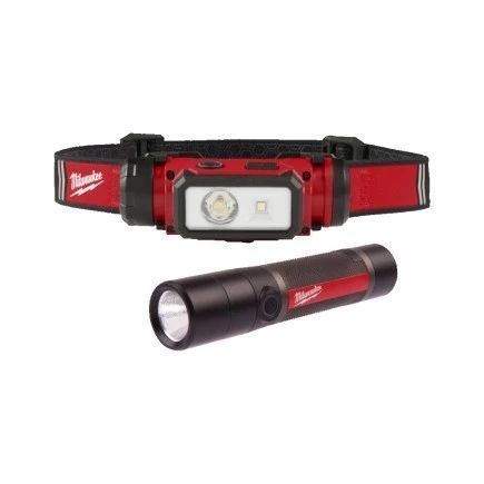 Набір ліхтарів світлодіодних акумуляторних компактних MILWAUKEE, L4 FMHL2LED-302 4933499300 фото